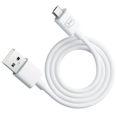 3. 3mk Hyper Cable USB-A / micro USB 5V 2.4A 1.2m - white