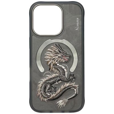 3. Nimmy Dragon MagSafe Case for iPhone 16 Pro Max - Gray