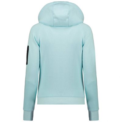 2. Women's Hooded Sweatshirt Geographical Norway Fabuleuse EO Lady 100 BLEU CIEL (WU5303F/GNO-SKY BLUE)