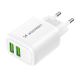 2. Wozinsky CUWCW 2.4A 2 x USB-A Wall Charger - White