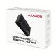 8. AXAGON EE35-GTR USB-C 3.2 Gen 1 - SATA 6G, 3.5" External Hard Drive Enclosure, Grooved - Black
