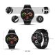 9. VELTORI VT160-1 Smartwatch Black Silicone Strap