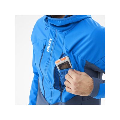 9. MILLET MM White Shield Jacket Navy Blue