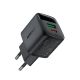 2. Acefast A116 GaN PD 35W USB-A USB-C Wall Charger with Display - Black