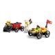 4. LEGO CITY 60458 Pizza vs. Fire Truck Racer Set
