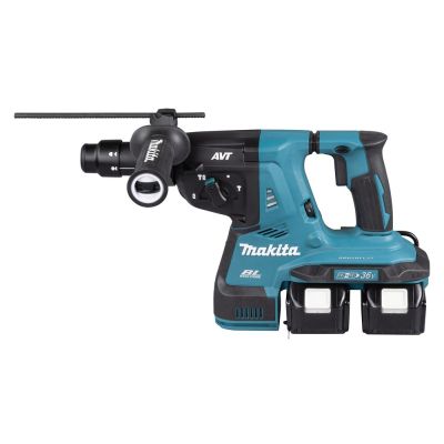 2. Makita Hammer Drill 2x18V DHR281PT2J 2.9J 2x5.0Ah BL + handle