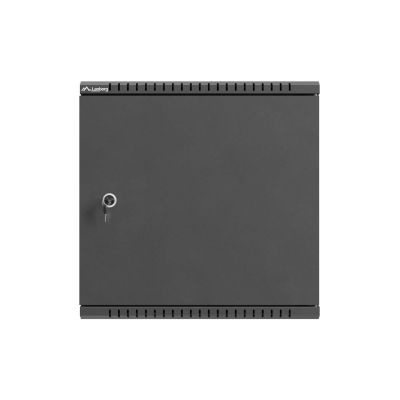 3. TPR 10" INSTALLATION CABINET WITH MESH BOARD 400X400X140 BLACK LANBERG (ASSEMBLED)