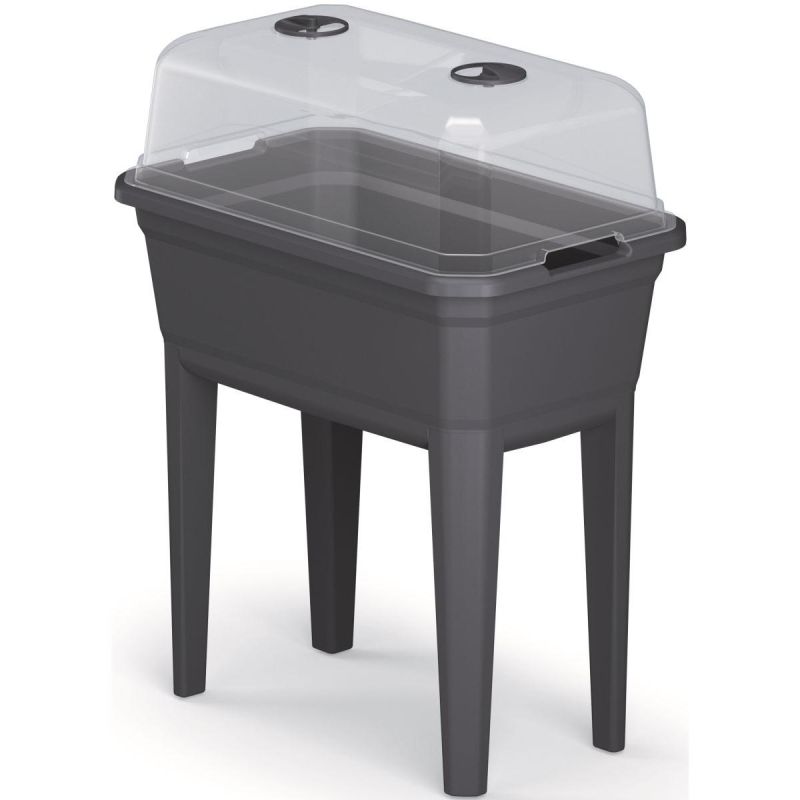 38. STANDING GREENHOUSE SEEDBED RESPANA SET ECOLINE 59.6x36.8x75.3CM ANTHRACITE
