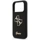 6. Guess Silicone Big 4G Script Case for iPhone 17 Pro - Black