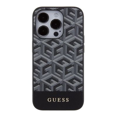 3. Guess GCube Stripes MagSafe case for iPhone 15 Pro Max - black