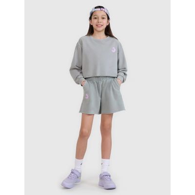 Girls' sweatshirt without a hood, 4F 4FJWSS25TSWSF1504-25S