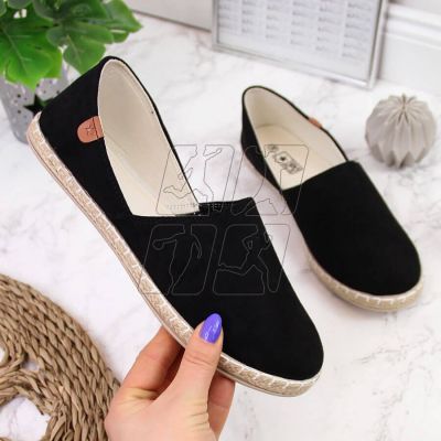 Slip on espadrilles with cutouts NEWS W EVE270A black