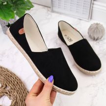Slip on espadrilles with cutouts NEWS W EVE270A black