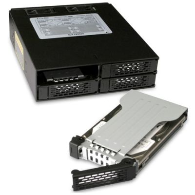 6. Icy Dock MB994SP-4SB-1 Carrier Panel, 13.3 cm (5.25"), 2.5", Aluminum, Metal, CE, REACH