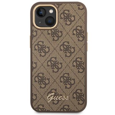 3. Guess GUHCP14MHG4SHW iPhone 14 Plus 6.7 "brown / brown hard case 4G Vintage Gold Logo