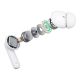 5. 3mk LifePods in-ear wireless Bluetooth 5.3 ANC headphones - white
