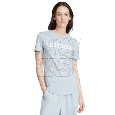 2. adidas Loungewear Essentials Slim Logo Tee W IY9188