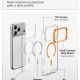 8. Spigen Ultra Hybrid Optik S MagSafe Case for iPhone 18 Pro Max / 17 Pro Max - Transparent Orange
