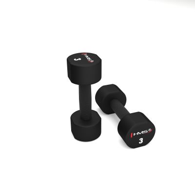 8. HPT03 2 x 3 KG POLYURETHANE TPU HMS Dumbbells