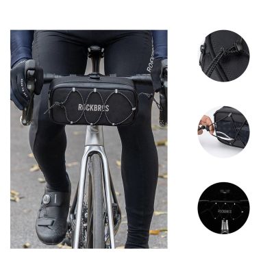 3. Rockbros TL001 ROAD TO SKY 1.9L Handlebar Bag Waterproof - Black