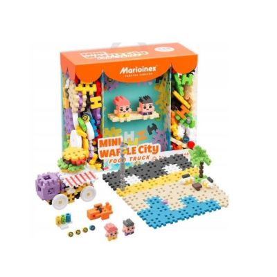 7. Marioinex Mini Waffle Building Blocks - City: Food Truck, 148 pieces