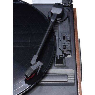 2. Denver VPR-190MK2 retro record player with radio and built-in speakers