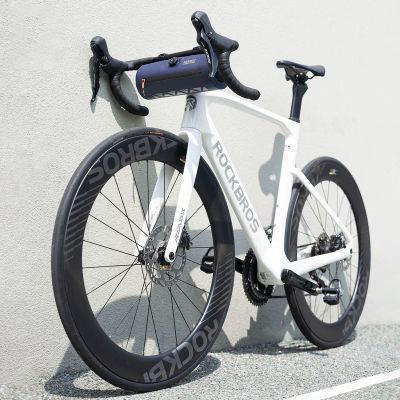2. Rockbros AS-143 ROAD TO SKY handlebar bicycle bag waterproof 2 l - blue