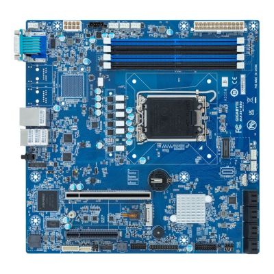 3. Gigabyte MX34-BS0(MR) Motherboard 1x LGA1700 Intel Xeon E-24XX C262 (4x DIMM, 8x SATA, 1xM.2, 2x1Gbe, IPMI, mATX)