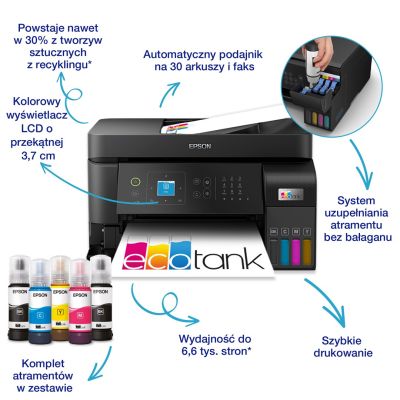 21. Epson EcoTank L5590 4-in-1 Inkjet Printer