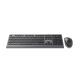 2. GEMBIRD WIRELESS KEYBOARD + MOUSE DUAL MODE SET, 2.4 GHZ + BT, SLIM, US LAYOUT, BLACK