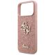 6. Guess Fixed Glitter Big 4G Case for iPhone 17 Pro Max - Pink