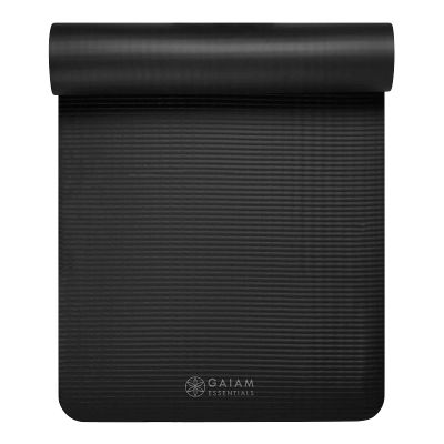5. Gaiam 10mm Fitness Mat with Strap