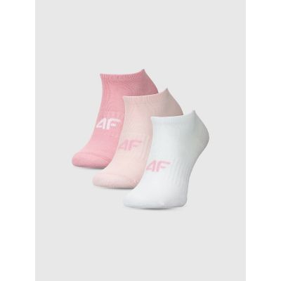 Girls' casual ankle socks (SET OF 3) 4F 4FJWMM00USOCF496-93S