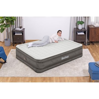 9. Bestway 69050 / 23 Air Mattress Double Mattress Gray, White Unisex