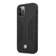 2. BMW Leather Perforated Sides Case for iPhone 12 Pro Max - Black