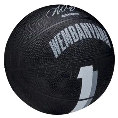 3. Wilson NBA Player Icon Victor Wembanyama Mini Ball WZ3017701XB