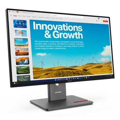 26. Lenovo ThinkVision P24QD-40 LED display 60.5 cm (23.8") 2560 x 1440 px Quad HD LCD Black