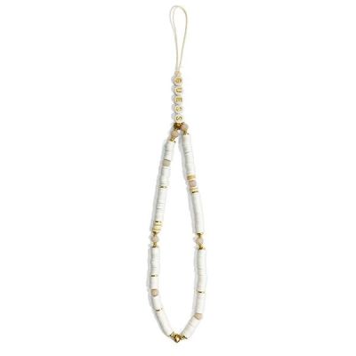 2. Guess pendant GUSTPEAW Phone Strap white/white Heishi Beads