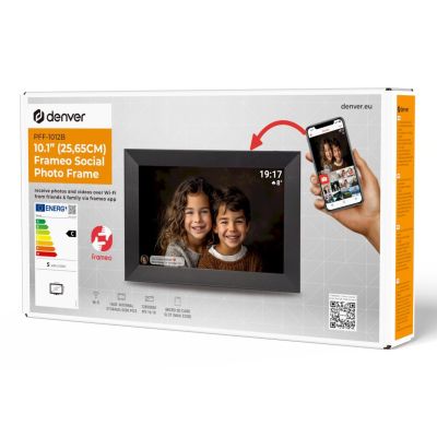 7. Denver PFF-1012 Digital Photo Frame Black 25.6 cm (10.1") Touchscreen Wi-Fi