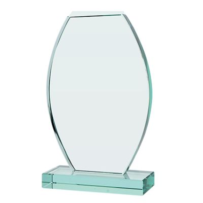 4. Glass trophy with a broken base