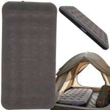 FLOCKED MATTRESS 1-PERSON GRAY 191x99x22CM 24638