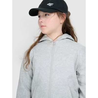 4. Girls' sweatshirt with a hood, 4F 4FJWMM00TSWSF1861-25M