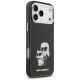 4. Karl Lagerfeld IML Aquarelle Karl & Choupette & Logo MagSafe Case for iPhone 17 Pro - Black