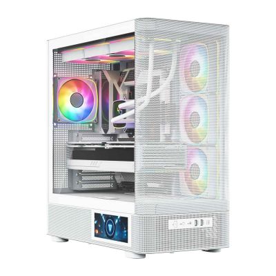 19. MODECOM VOLCANO AQ 400 ARGB MIDI CASE WHITE