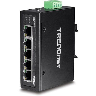 3. TRENDnet Industrie Switch 5 Port Gbit IP30 DIN-Rail Metall