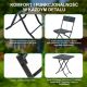 12. Small Black Forest garden furniture set | two chairs + black table
