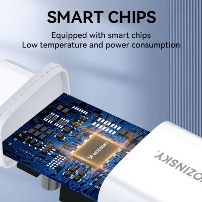 8. Wozinsky CWCUCW 30W USB-C / 2 x USB-A Wall Charger - White