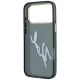 7. Karl Lagerfeld IML Big Signature Resin Metal Frame Case for iPhone 18 Pro / 17 Pro - Black