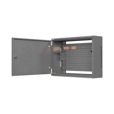 9. TPR INSTALLATION CABINET 10" & 19" WITH MESH BOARD 560X420X180 BLACK LANBERG (ASSEMBLED)