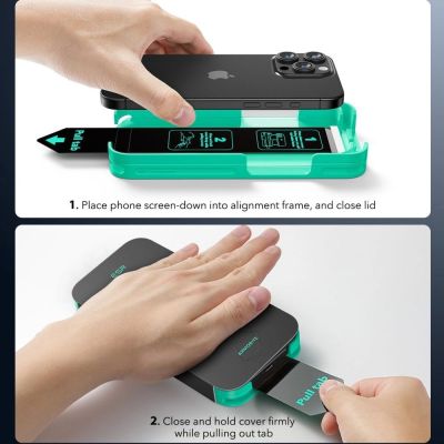 4. ESR Armorite Tempered Glass with Applicator for iPhone 16 Pro